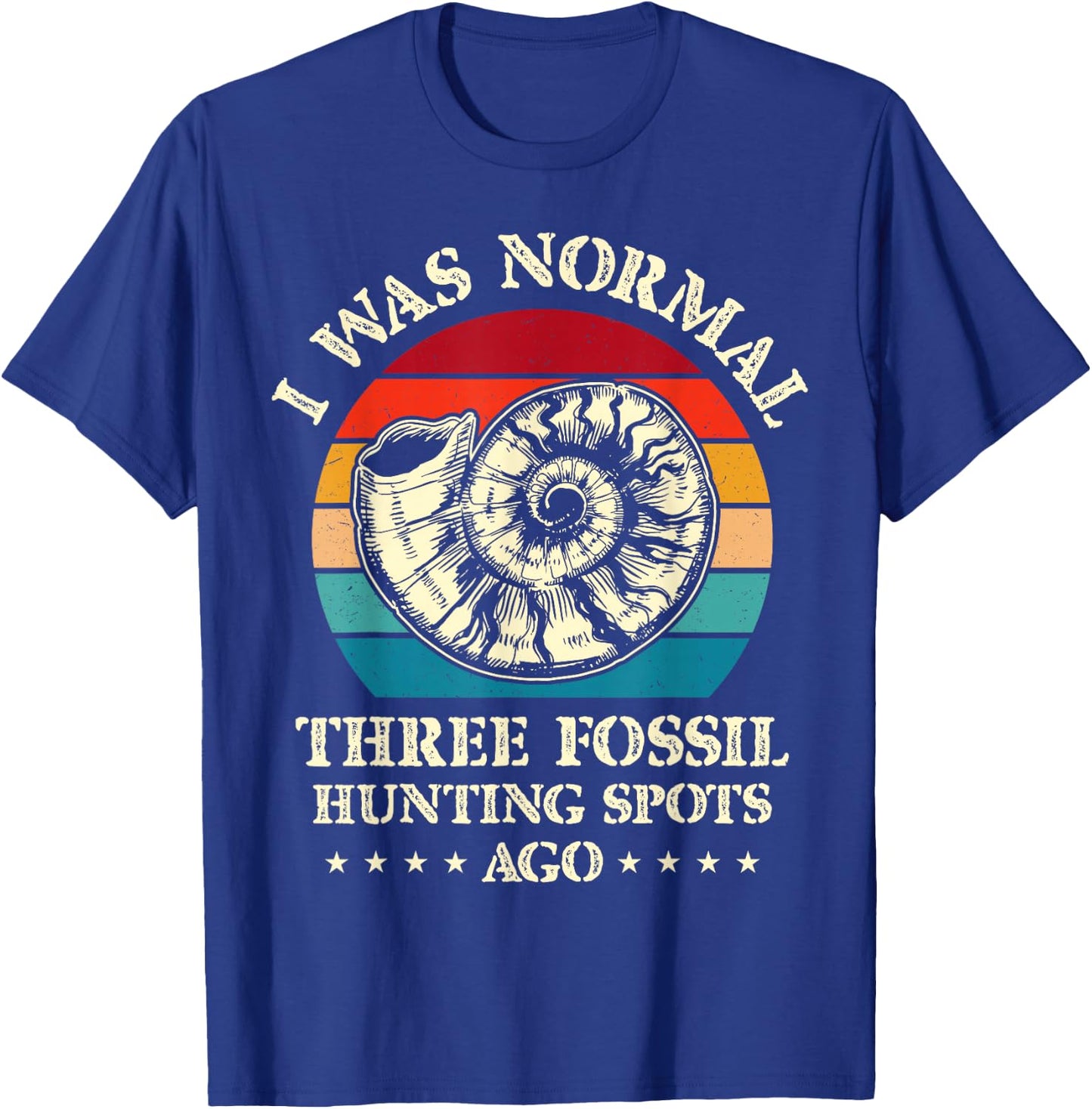 Fossiling Paleontologist Fossil Collector Fossil Hunting T-Shirt - T-Shirt | Royal