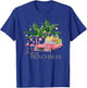 Merry Beachmas Tropical Christmas Santa Flamingo Hawaii Men Women T-Shirt - T-Shirt | Royal