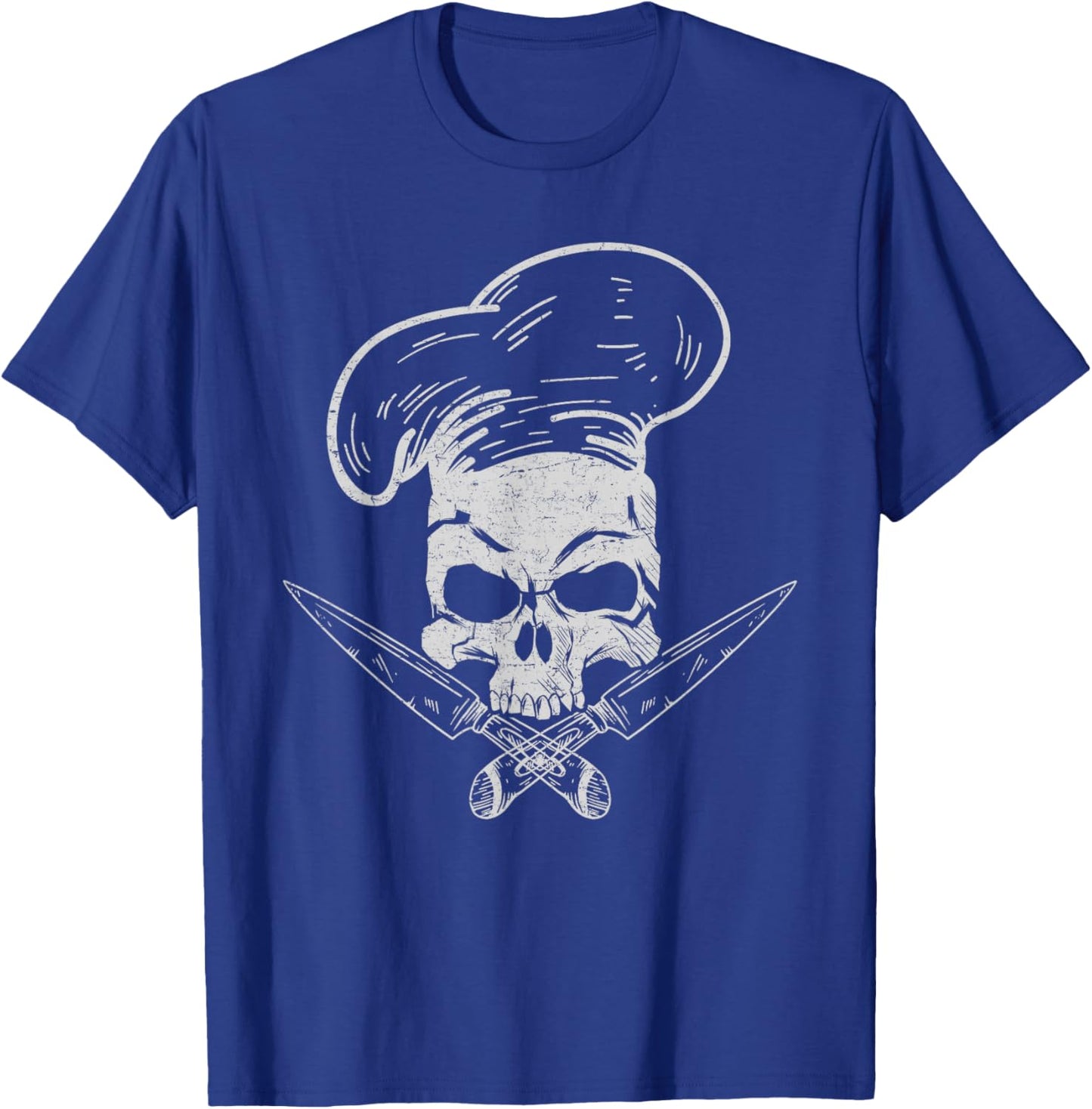 Chef Skull Head Chef Cooking Culinary Art Food Chef T-Shirt - T-Shirt | Royal