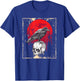 Gothic Raven Skull Red Moon Black Crow T-Shirt - T-Shirt | Royal