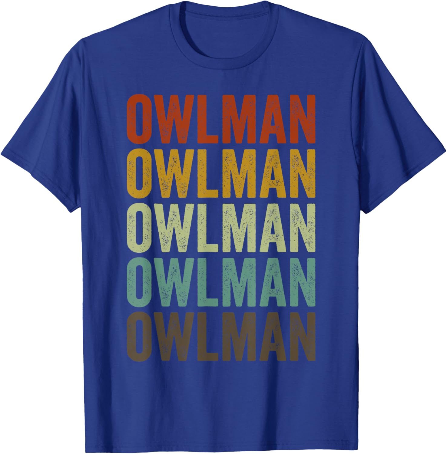 Owlman Retro T-Shirt - T-Shirt | Royal