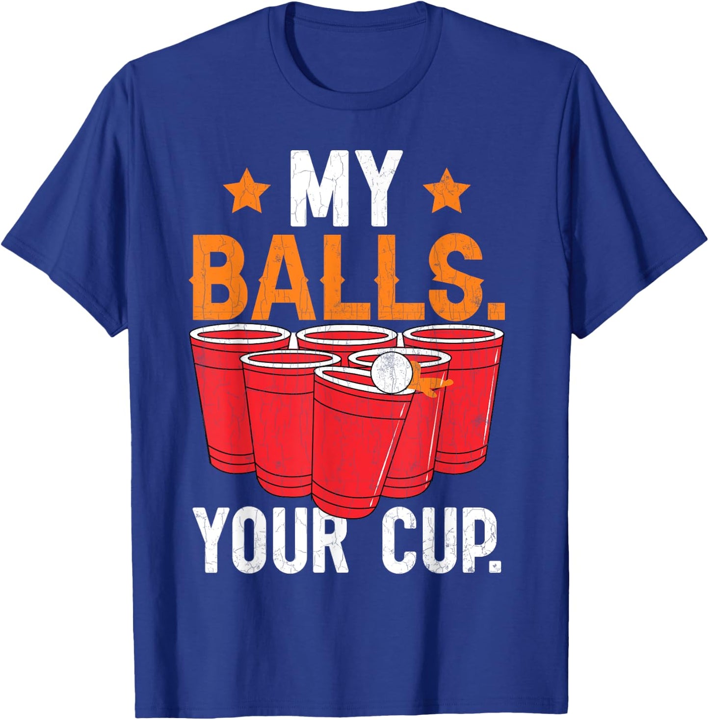 Adorable Beer Pong Funny Sports Lover Player Coach Graphic T-Shirt - T-Shirt | Royal