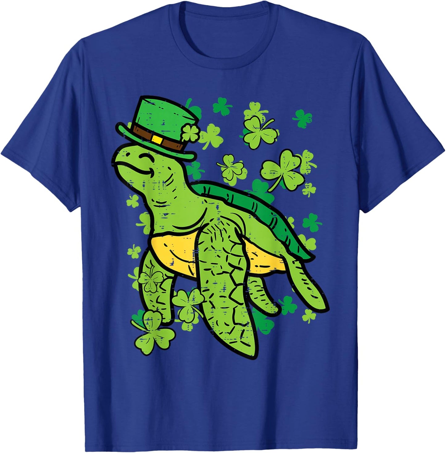St Patricks Day Irish Turtle Saint Paddys Men Women Kids T-Shirt - T-Shirt | Royal