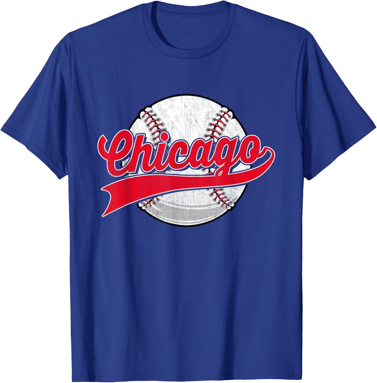 Vintage Chicago Baseball Lover Players Women T-Shirt - T-Shirt | Royal