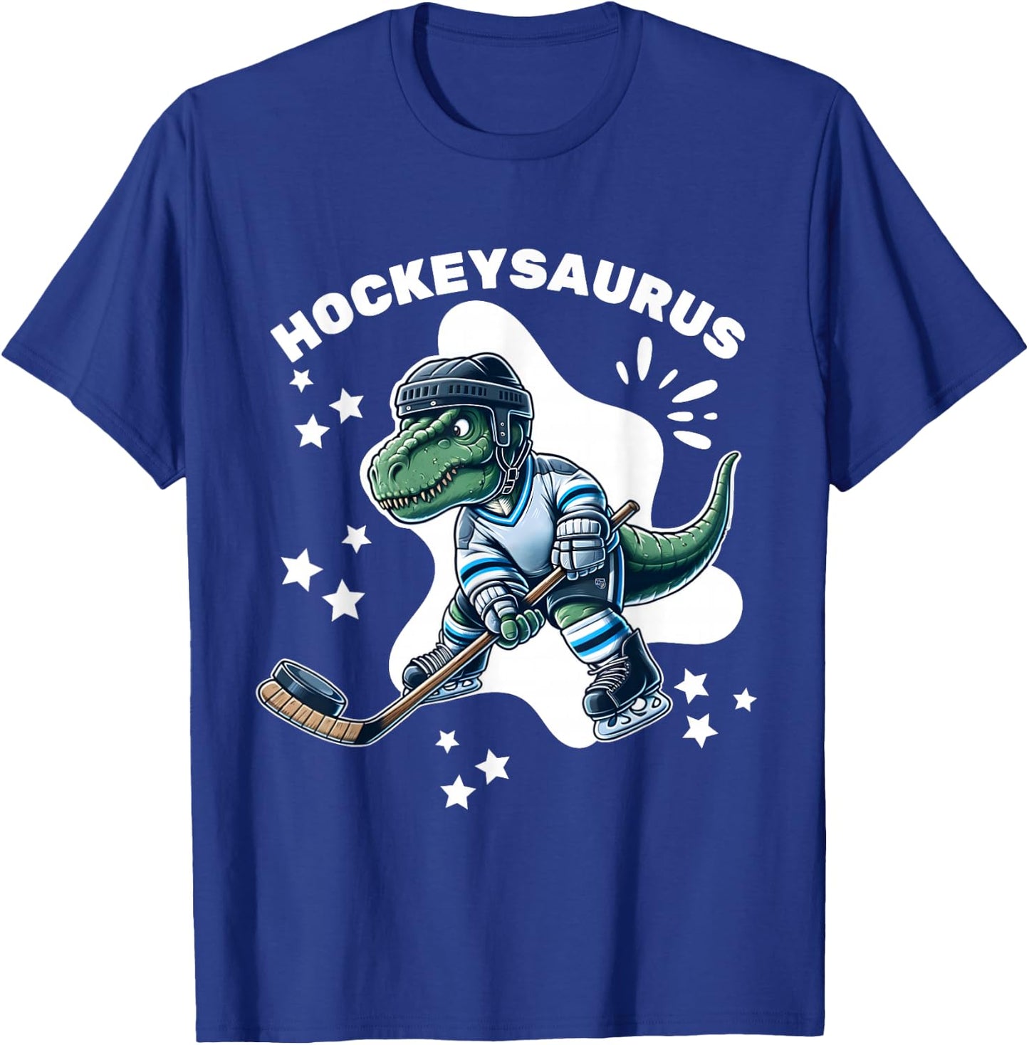 Hockeysaurus FunnyDinosaur Hockey Kids Hockey Boy T-Shirt - T-Shirt | Royal