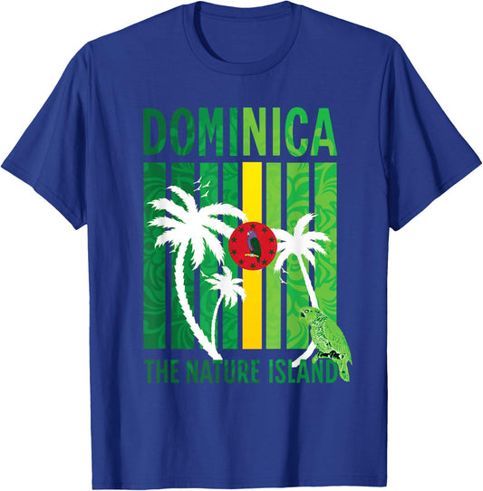 Dominica Island Vacation Flag T-Shirt - T-Shirt | Royal