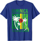 Dominica Island Vacation Flag T-Shirt - T-Shirt | Royal