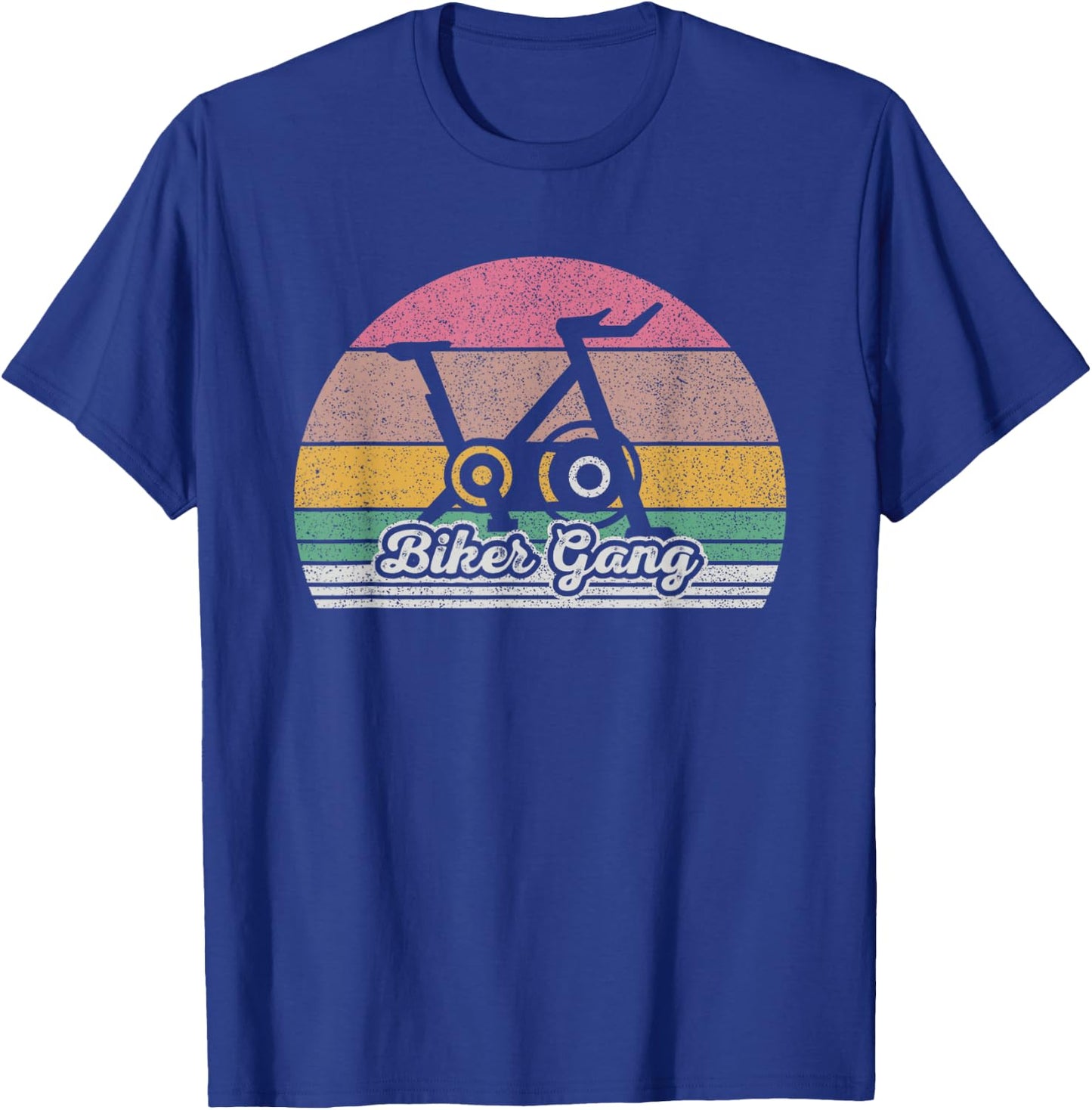 Retro Biker Gang Funny Spin Saying Gym Workout Spinning Gift T-Shirt - T-Shirt | Royal