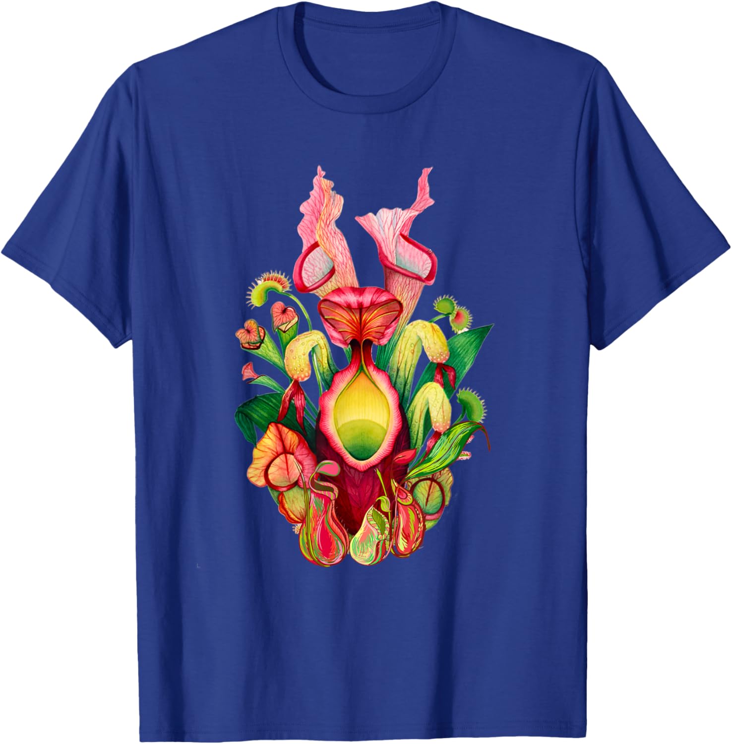 Pitcher Plant Nature Art Carnivorous Plants Sarracenia T-Shirt - T-Shirt | Royal
