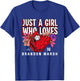 Just A Girl Who Loves Brandon Marsh Philadelphia MLBPA T-Shirt - T-Shirt | Royal