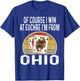 Of Course I Win At Euchre I'm From Ohio Funny Card Games T-Shirt - T-Shirt | Royal
