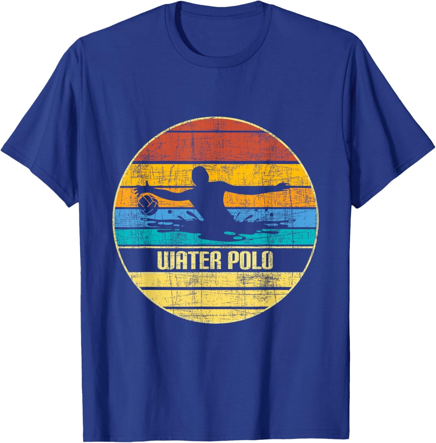 Water Polo - Retro Vintage Goalie Sportsmen Sports Lover T-Shirt - T-Shirt | Royal