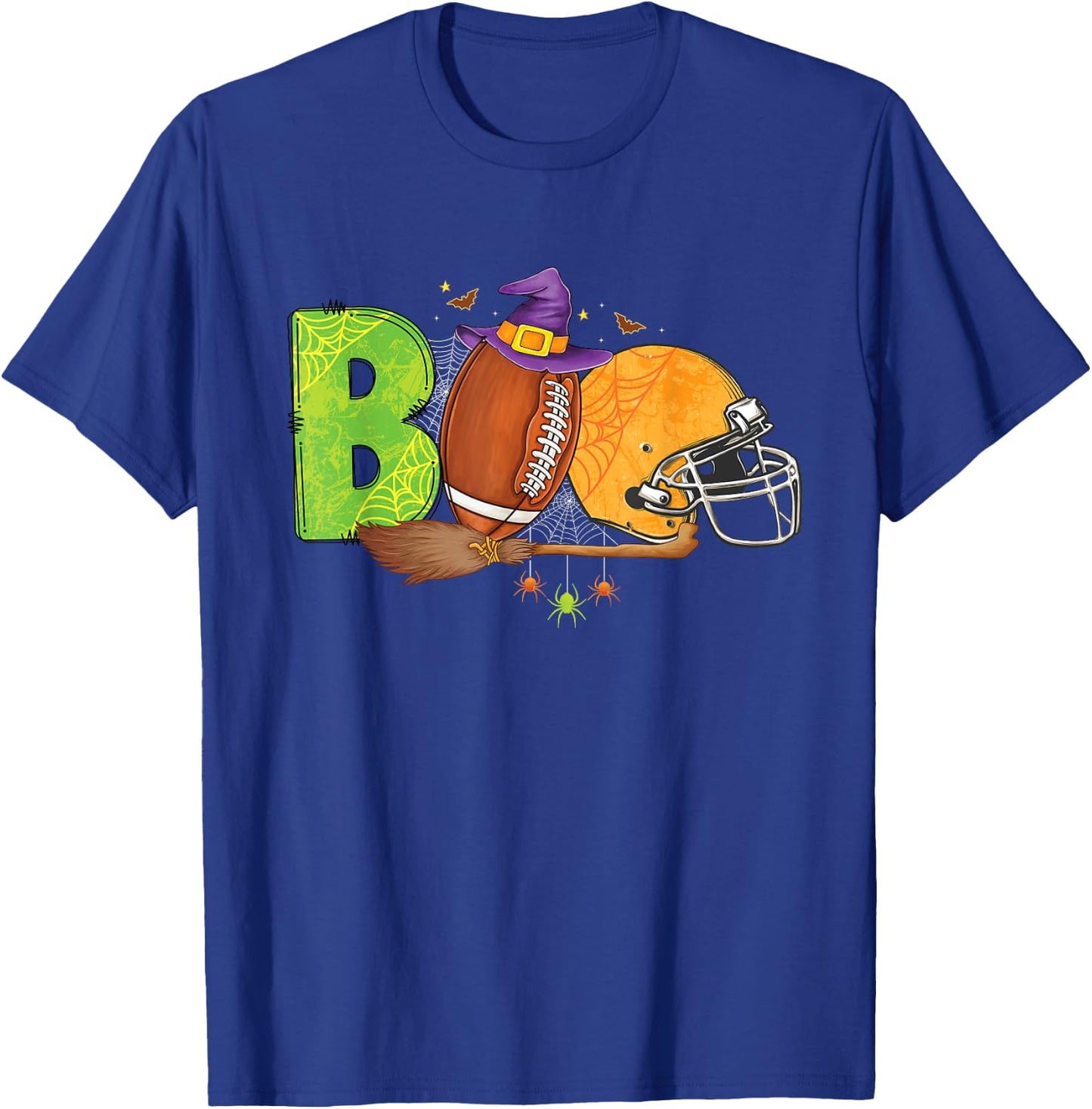 Boo Funny football Halloween costume men women girls boys T-Shirt - T-Shirt | Royal