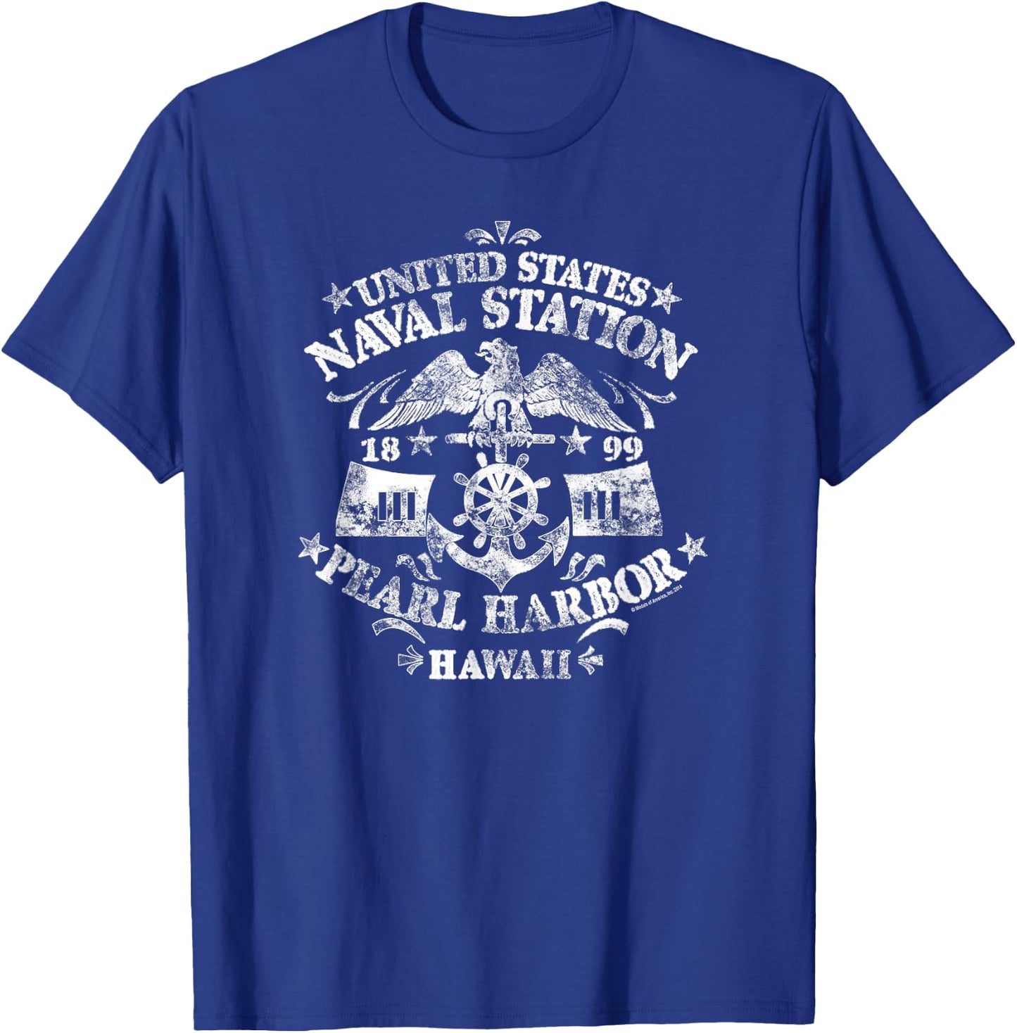 United States Naval Station Pearl Harbor Hawaii T-Shirt - T-Shirt | Royal