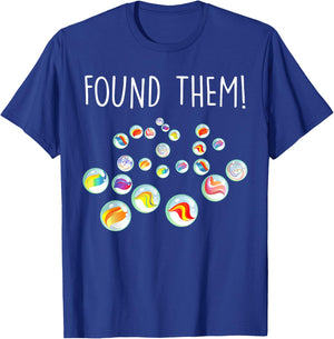Found Them Marbles T-Shirt - T-Shirt | Royal