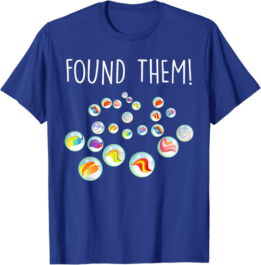 Found Them Marbles T-Shirt - T-Shirt | Royal