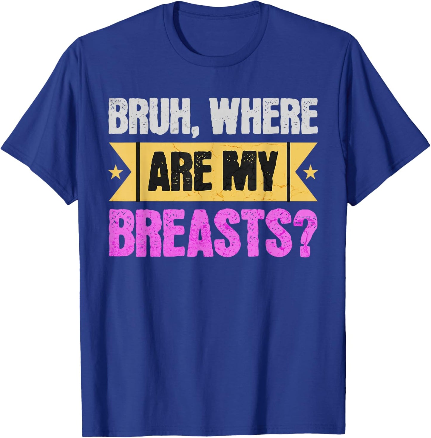 Funny Mastectomy And Breast Reduction Surgery T-Shirt - T-Shirt | Royal