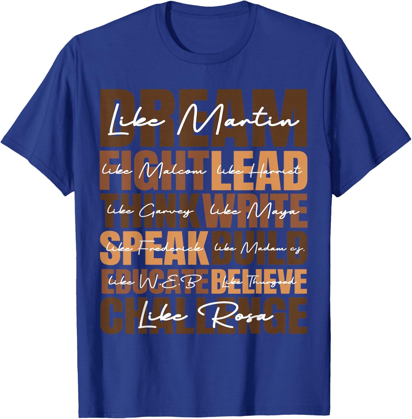 Dream Black History Month Juneteenth African American Gifts T-Shirt - T-Shirt | Royal