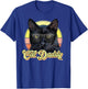 Cat Daddy Black Cat Vintage Eighties Style Cat Retro T-Shirt - T-Shirt | Royal