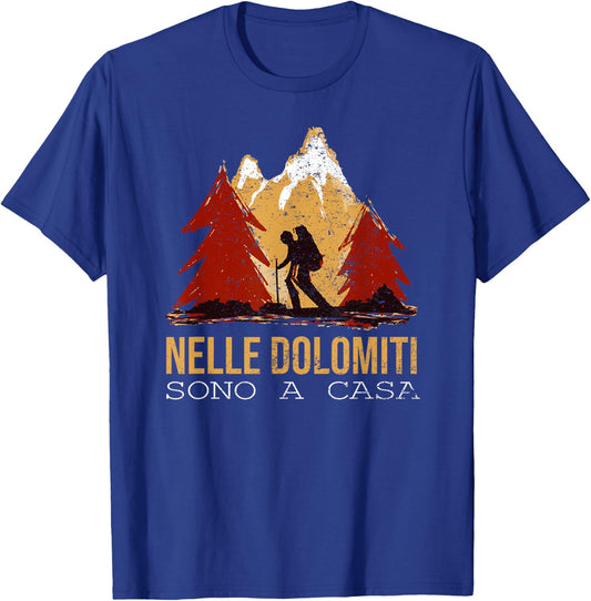 In the Dolomites are at home Excursions Ski mountaineering Dolomites T-Shirt - T-Shirt | Royal