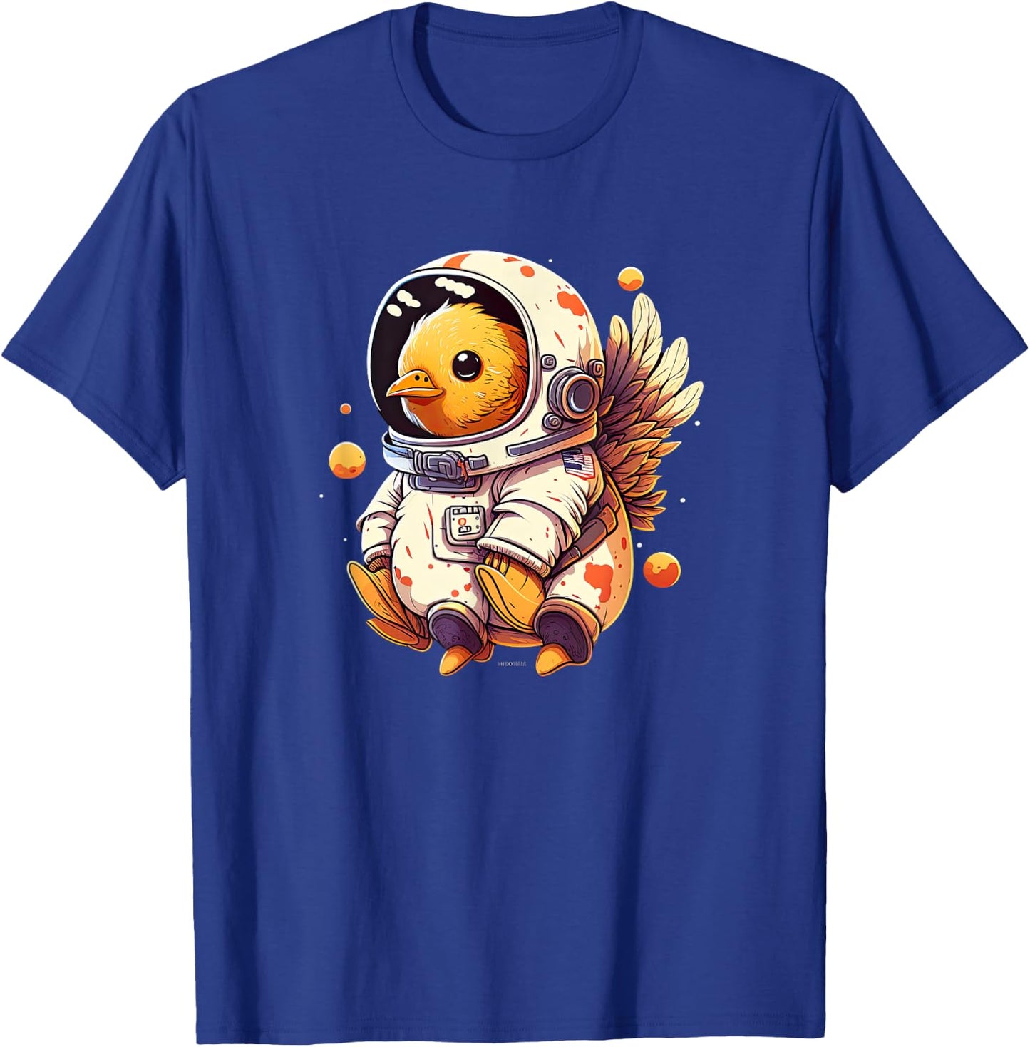 Chicken Cool Astronaut space T-Shirt - T-Shirt | Royal