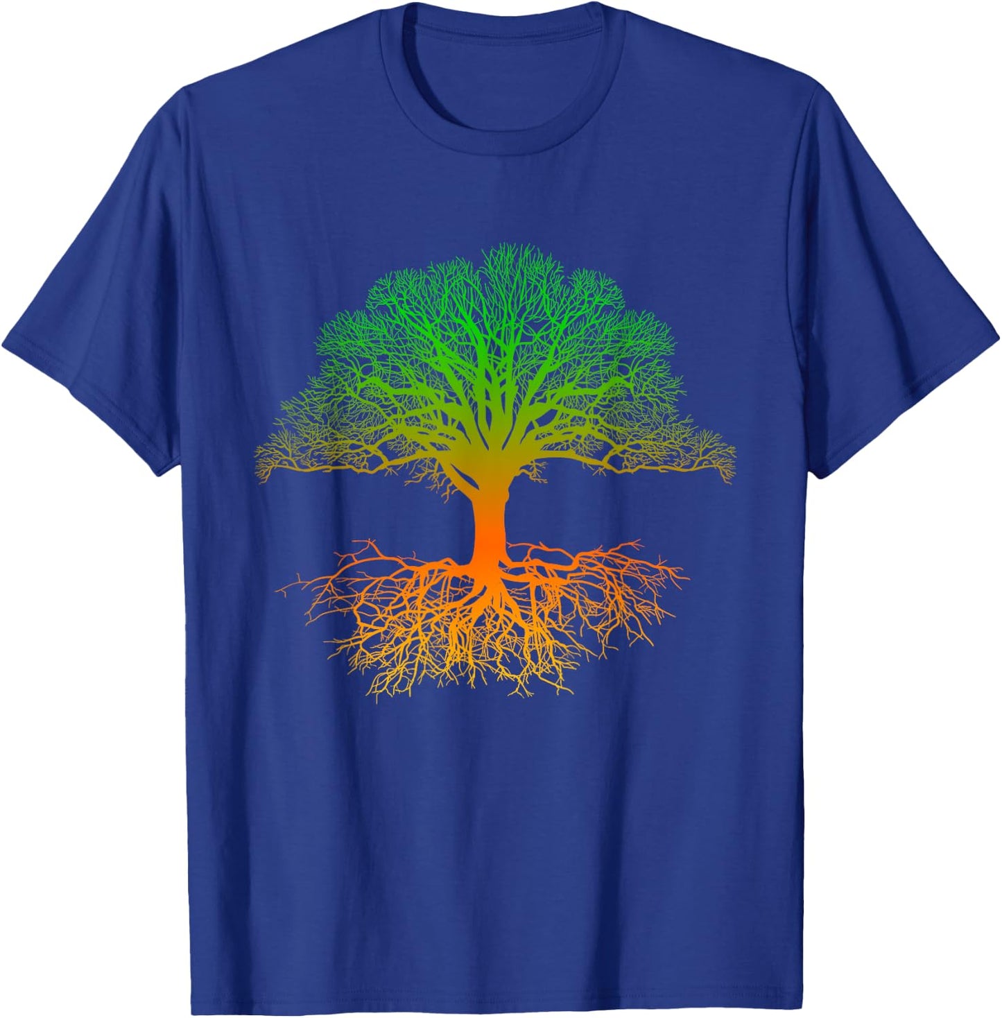 Tree Life Yoga Mystical Zen Meditation T-Shirt - T-Shirt | Royal