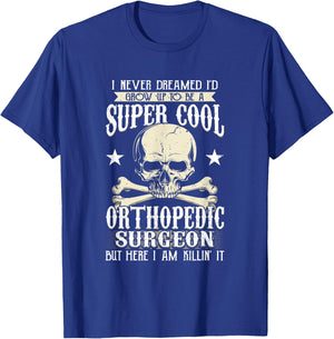Orthopedic Surgeon Doctor Broken Bone Skull Xray Tech T-Shirt - T-Shirt | Royal