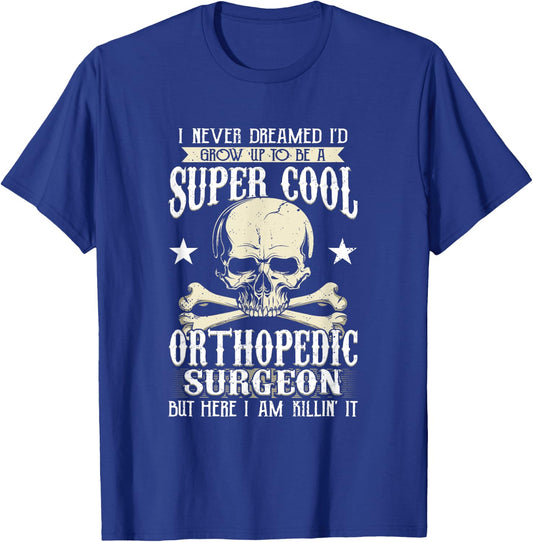 Orthopedic Surgeon Doctor Broken Bone Skull Xray Tech T-Shirt - T-Shirt | Royal