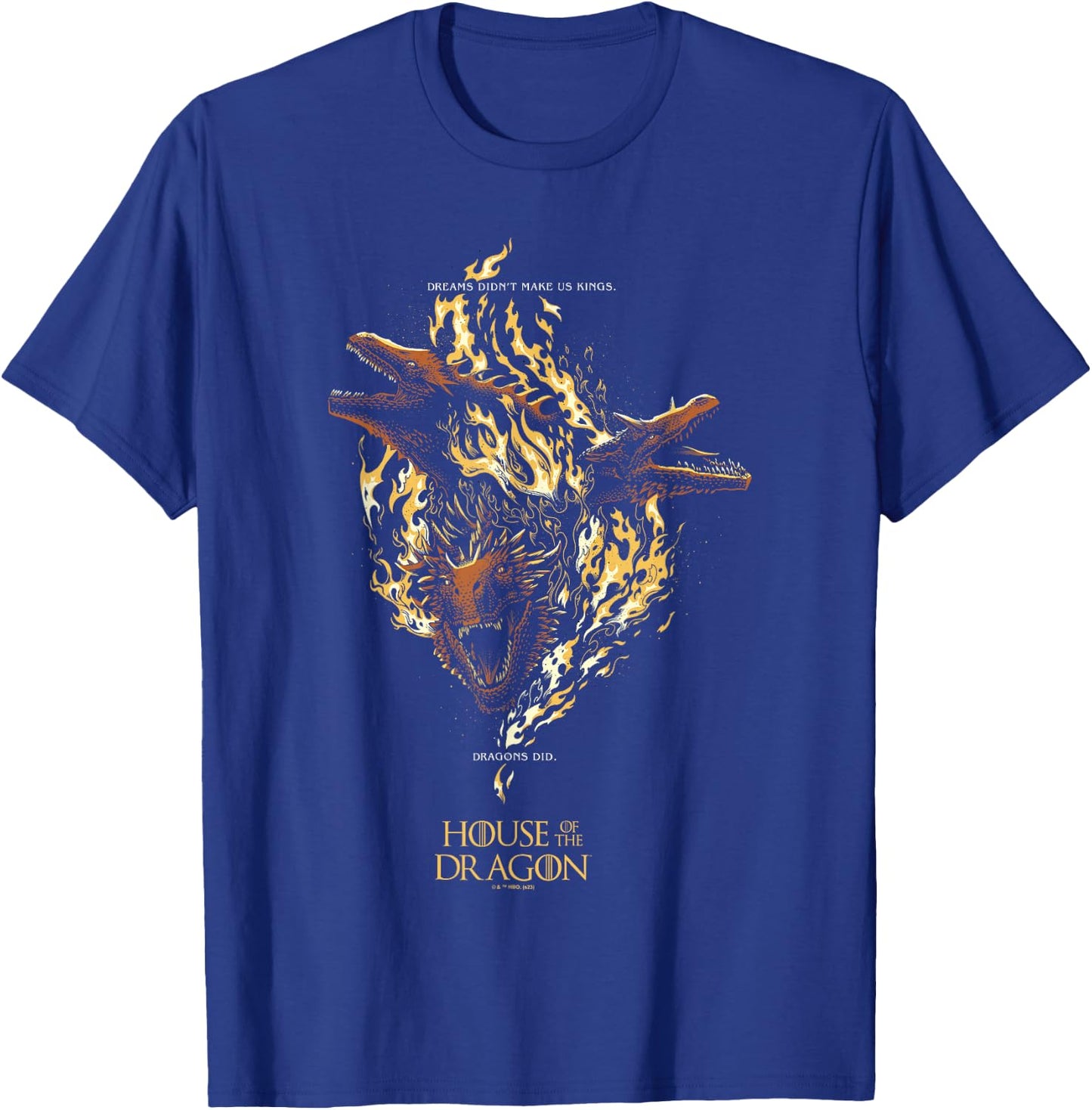 House of the Dragon Targaryen Quote Epic Flames Dragons Logo T-Shirt - T-Shirt | Royal