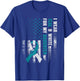 I Wear Teal & White For My Daughter Cervical Cancer Awarenes T-Shirt - T-Shirt | Royal