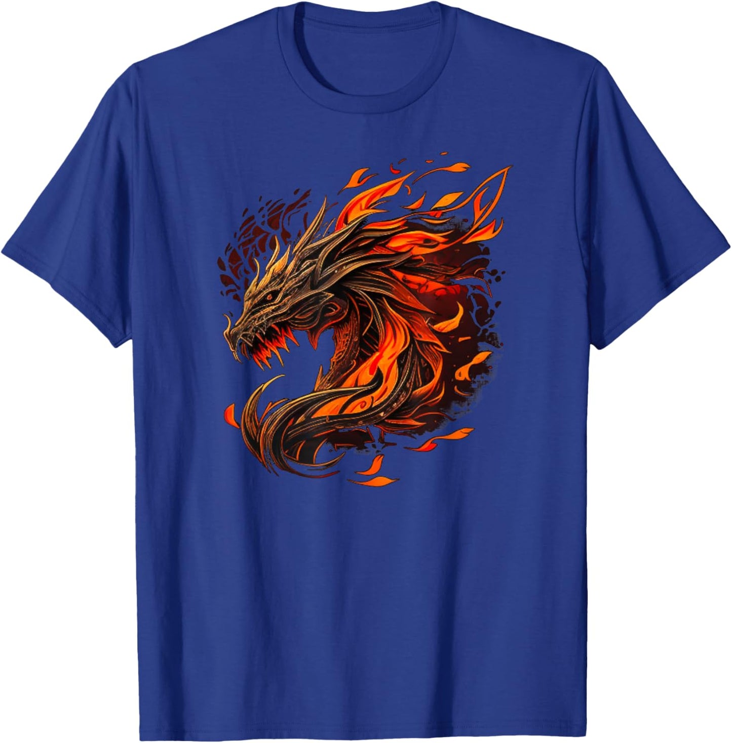 Cool Fire Dragons T-Shirt - T-Shirt | Royal