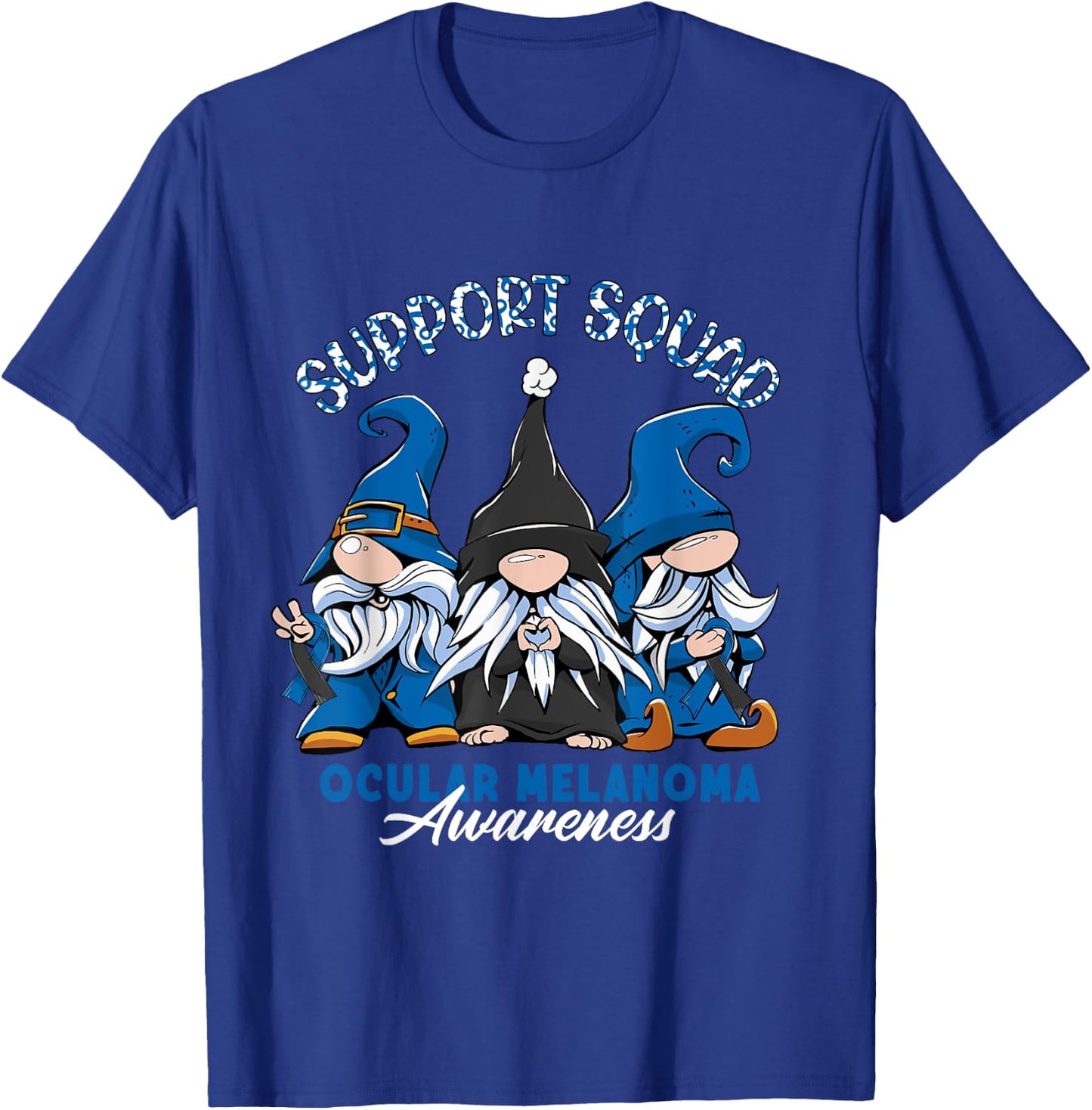Support Awareness Squad I Eye Cancer & Ocular Melanoma T-Shirt - T-Shirt | Royal