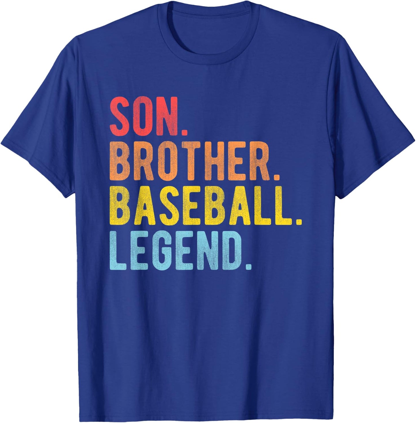 Son Brother Basebal Legend Retro Baseball Boy Kids T-Shirt - T-Shirt | Royal