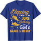Stepping Into My June Birthday With God's Grace And Mercy T-Shirt - T-Shirt | Royal