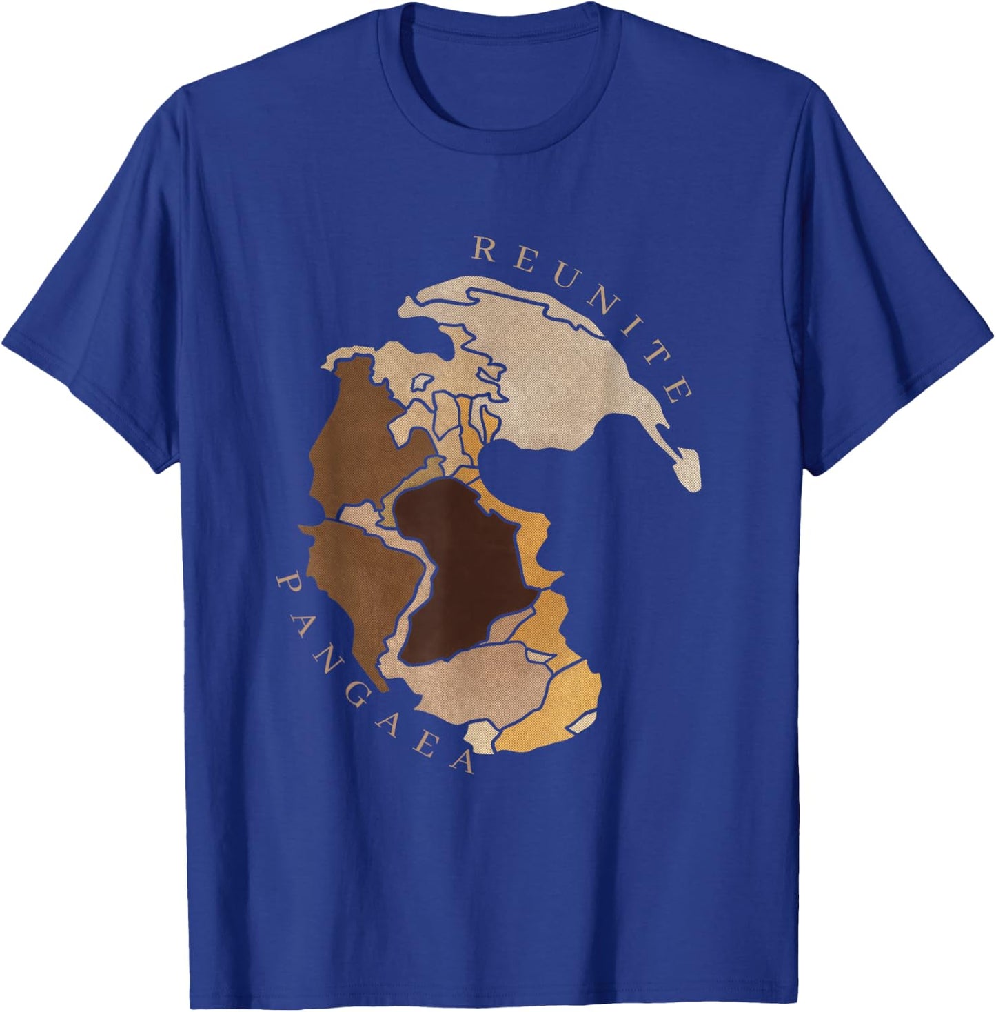 Reunite Pangaea : Human Skin Version T-Shirt - T-Shirt | Royal