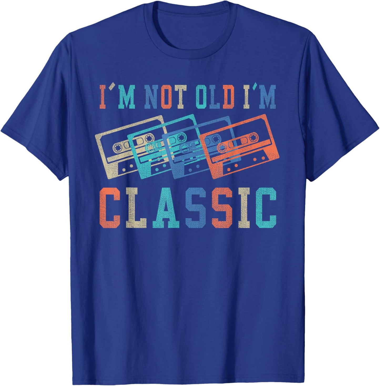 I'm Not Old Im Classic Grandpa Dad Birthday Gifts Rock Music T-Shirt - T-Shirt | Royal