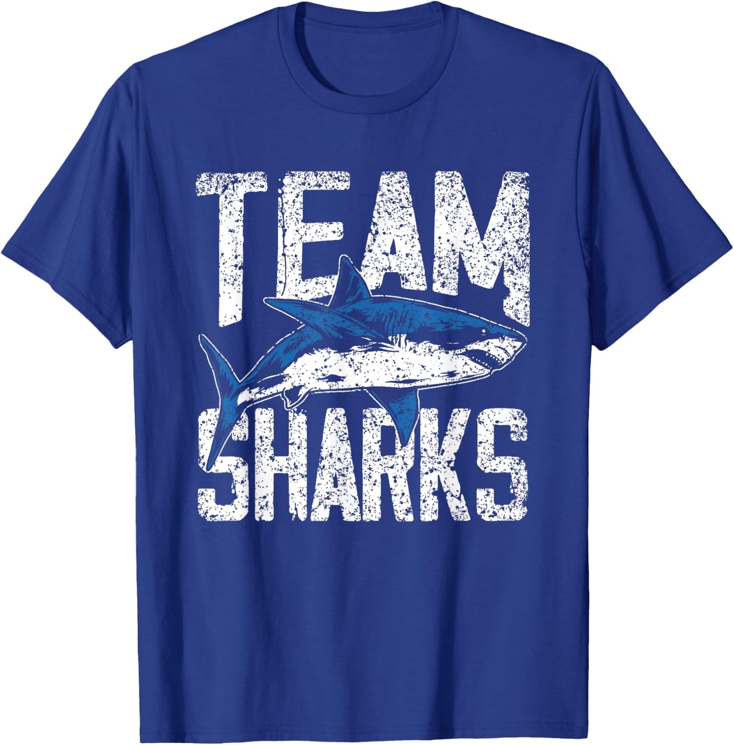Team Sharks Teeth Animal Lover Shark T-Shirt - T-Shirt | Royal