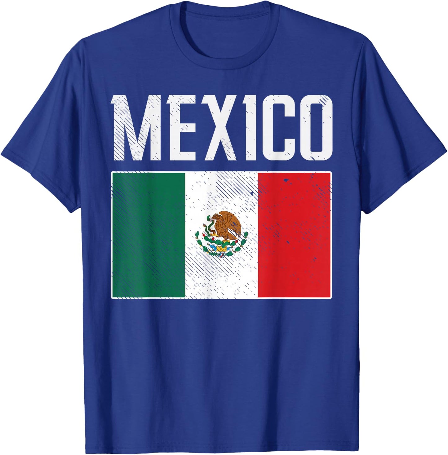Mexico Flag Mexican Soccer Fan Men Women Boys Girls Kids T-Shirt - T-Shirt | Royal