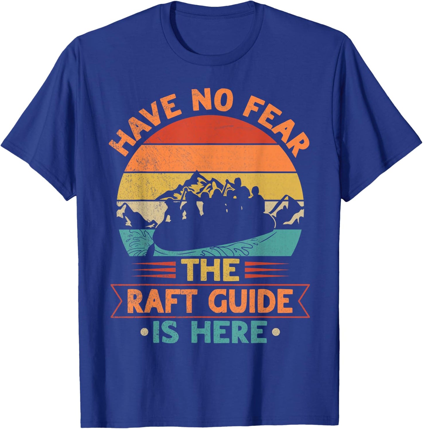 Whitewater Rafting Design for a Whitewater Raft Guide T-Shirt - T-Shirt | Royal