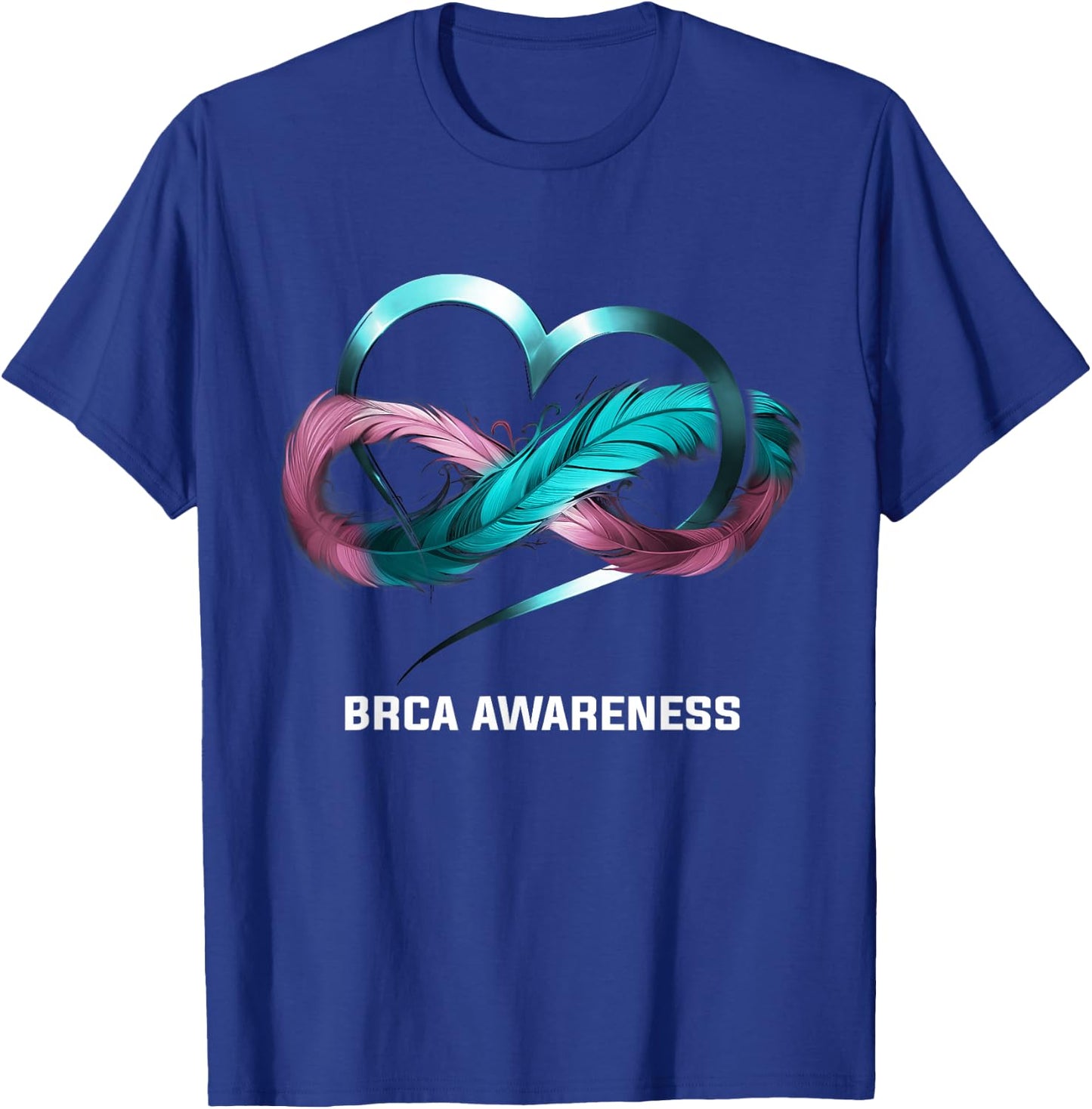 Infinity Heart BRCA Awareness T-Shirt - T-Shirt | Royal