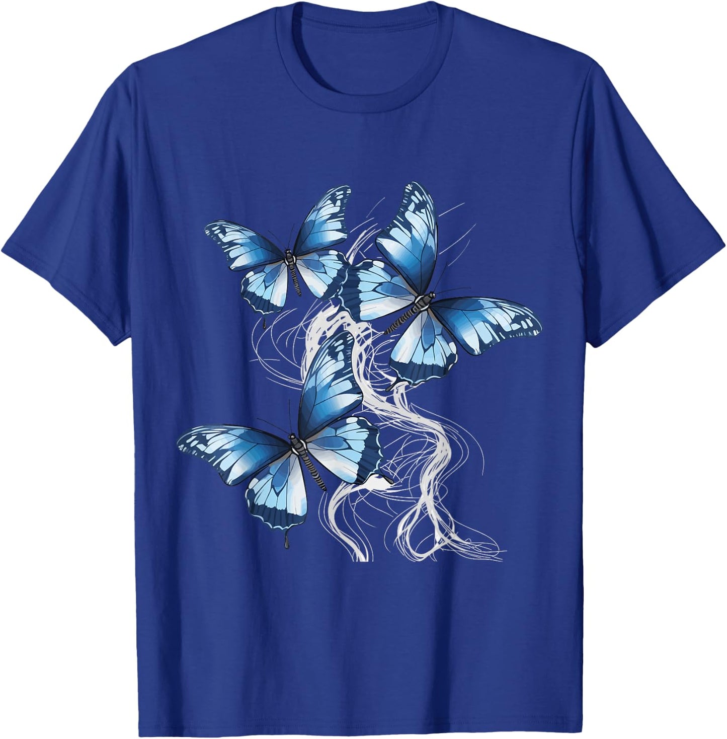 Cute blue Butterflies design butterflies and butterfly T-Shirt - T-Shirt | Royal