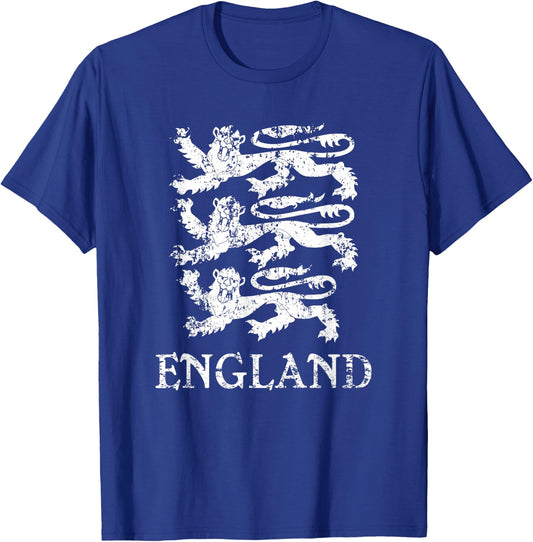 England Lion Symbol English Pride T-Shirt - T-Shirt | Royal