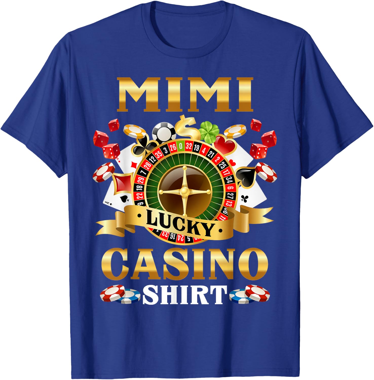 Casino Mimi Funny Lucky Casino Game Player Family Matching T-Shirt - T-Shirt | Royal