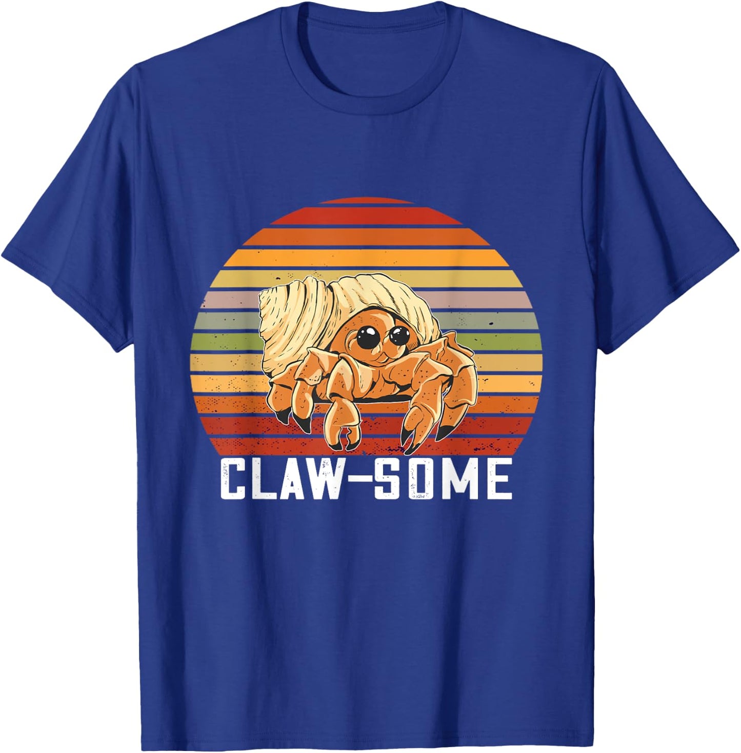 Hermit Crab Retro Awesome Claw Sea Animals Hermit Crab Lover T-Shirt - T-Shirt | Royal