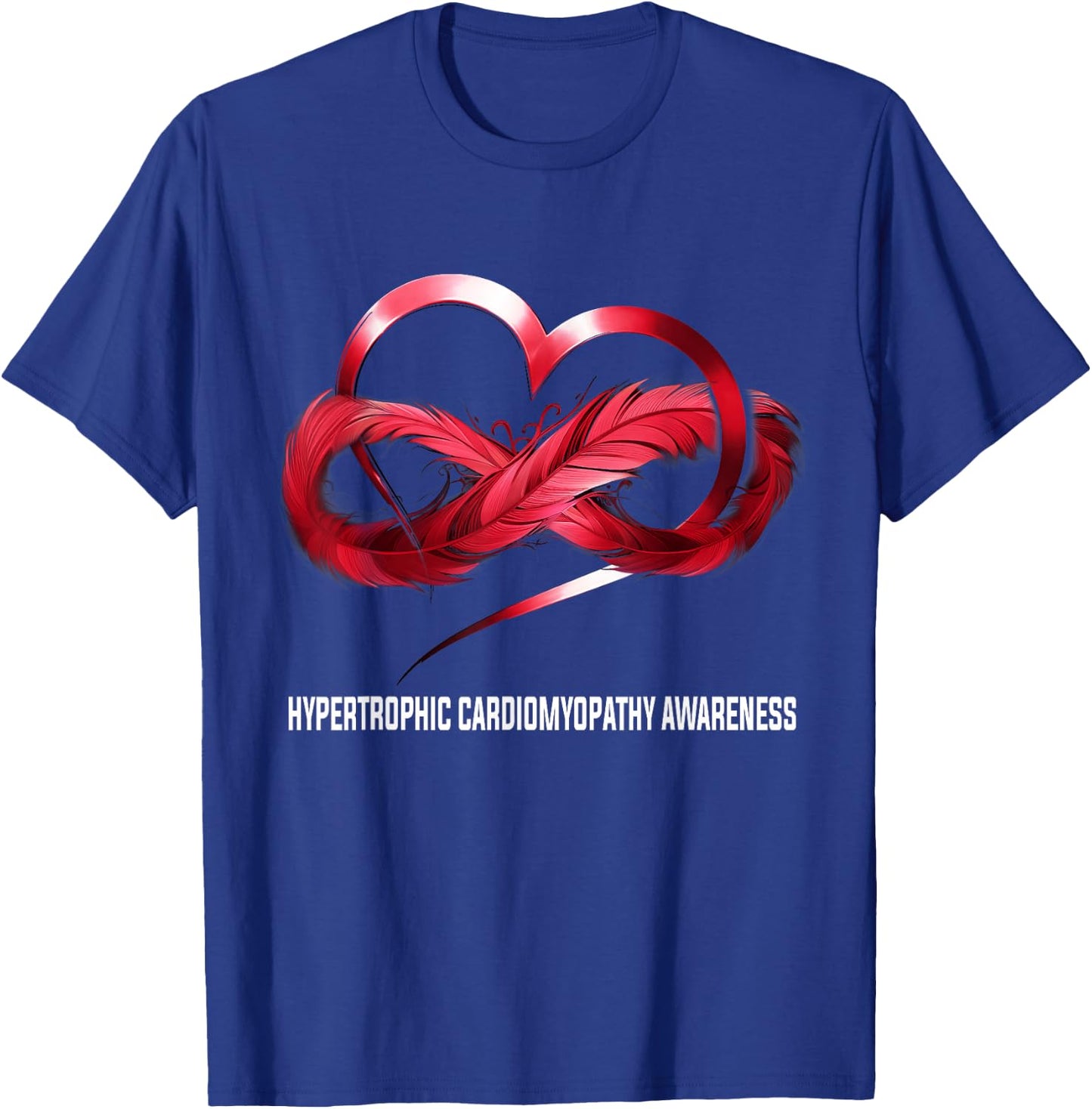HCM Warrior Infinity Heart Hypertrophic Cardiomyopathy Awareness - Women's X-Small Black Short Sleeve T-Shirt - T-Shirt | Royal