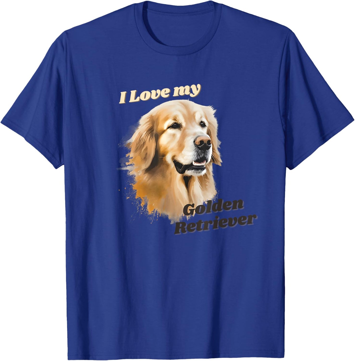 I love my Golden Retriever T-Shirt - T-Shirt | Royal