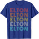 Elton Shirt Vintage Retro Apparel Retro Vintage Elton , Black T-Shirt - T-Shirt | Royal