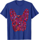 Red Hearts French Bulldog Valentines Day Dog Frenchie Mom T-Shirt - T-Shirt | Royal