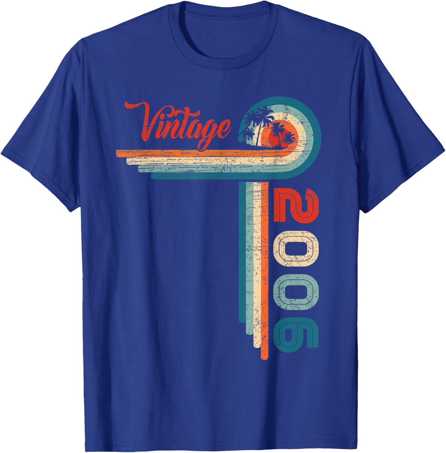 19 Year Old Retro 19 Birthday Gifts Vintage 2006 T-Shirt - T-Shirt | Royal