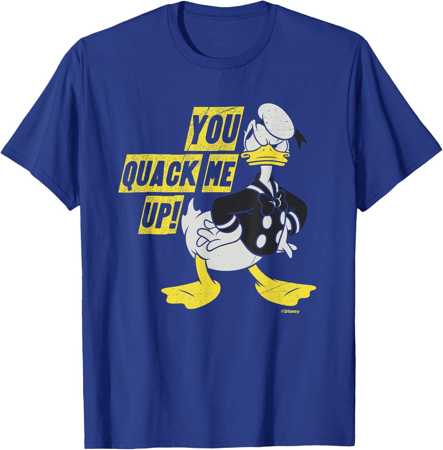 Disney Donald Duck You Quack Me Up Vintage Classics T-Shirt - T-Shirt | Royal